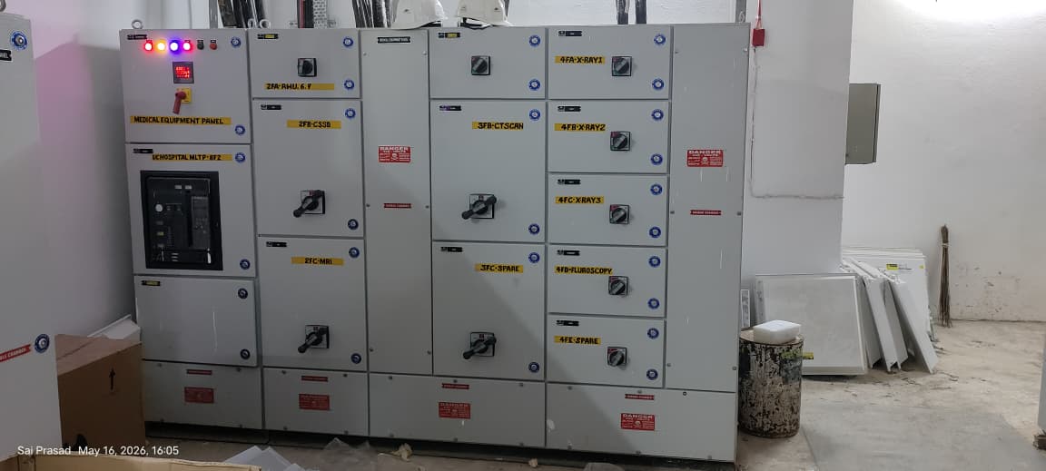Medical equipment panel — X-Ray, CT, MRI & fluoroscopy feeders
